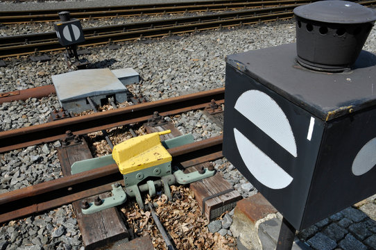 zittauer schmalspurbahn, gleissperre