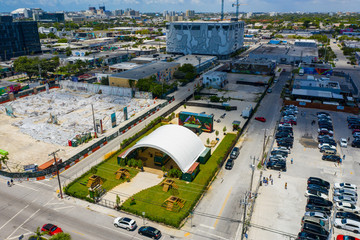 Aerial image of Wynwood Miami FL USA