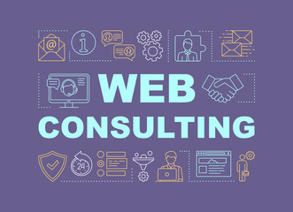Web consulting word concepts banner