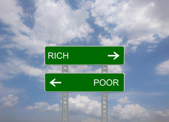 rich poor