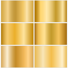 Gold metallic gradient set