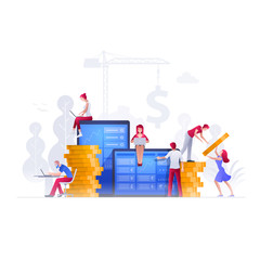 People are working on financial issues