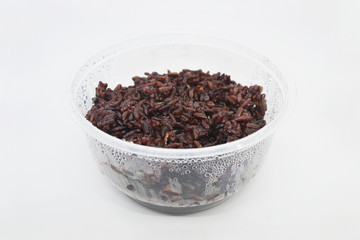 cook riceberry bowl on white