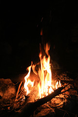 abstract camp fire