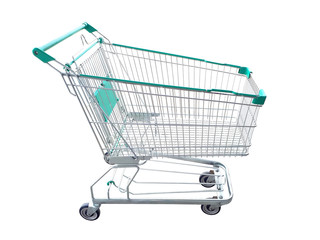 shopping cart isolated on white