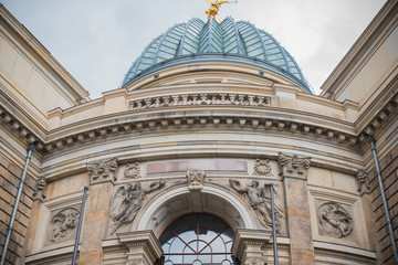 Obraz premium Dresden , Germany - MAY 4, 2019. Tourism concept. Beautiful view of city streets, centre of city. Vacation in Dresden 
