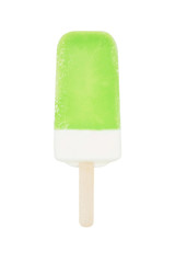 water ice stick isolated on white