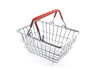 shopping basket isolated on white