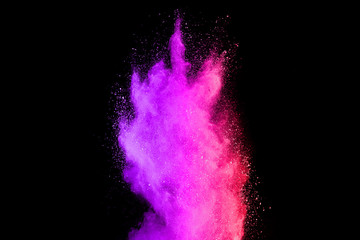 Colorful dust explode. Paint Holi.