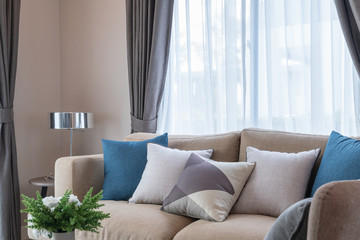 modern sofa in modern living room