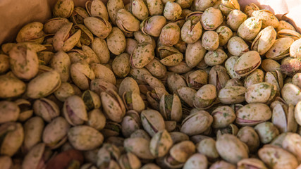 Nauts and dried fruits as a concept of healthy eating. Healthy snack.