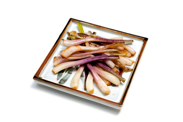 ラッキョウの炒め物