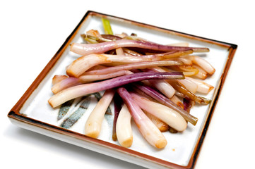 ラッキョウの炒め物