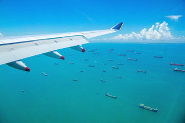 Cargo ship in singapore.