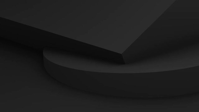 Abstract 3d render, background with moving geometric shapes, modern animation, motion design, 4k seamless looped video