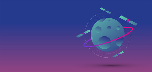 pianeta, satelliti, orbita, spazio, universo, internet, © xyz+