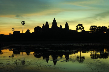 Early morning and sunrise at Angkor Wat, Siem Reap, Cambodia