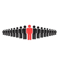 People icons set isolated on white background