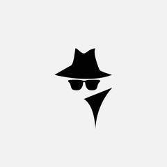 Fototapeta premium detective icon isolated on white background