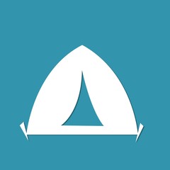 Fototapeta premium Camping tent icon sign symbol for design
