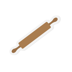 rolling pin icon- vector illustration