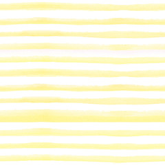 Watercolor seamless pattern with yellow stripes, abstract pattern, yellow stripes