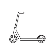 kick scooter icon- vector illustration