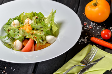 Mozzarel salad in the author's chef
