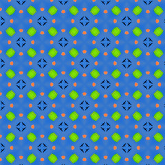 Abstract colorful pattern. Seamless ornament illustration. Textile vintage design.