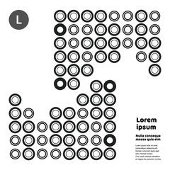 Abstract circle layout and background 