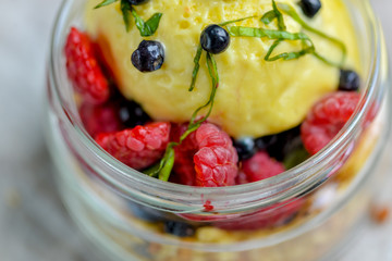 fresh fruit salad with fruits and berries