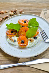 caramelized apricot for breakfast dessert