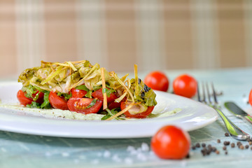 Georgian salad with tomatoes