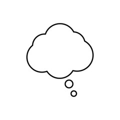 Speech Bubble Vector Icon .