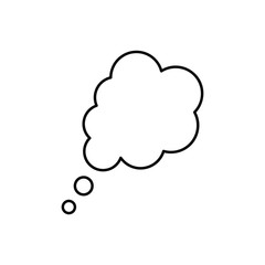 Speech Bubble Vector Icon .