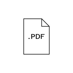 PDF document vector icon. Mobile concept 