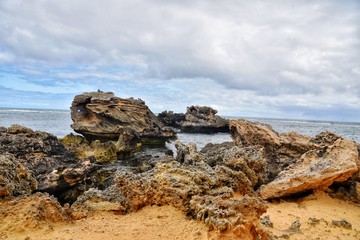 Fototapeta na wymiar Beach Rocks