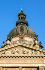 Fototapeta na wymiar Dome of St. Stephen's Basilica in Budapest
