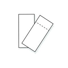 Ticket symbol icon. 