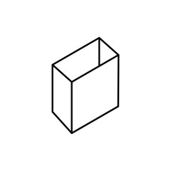 Box vector Icon. Mobile concept