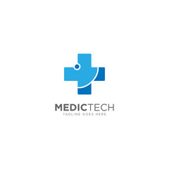 Medical Technology Logo Design Vector