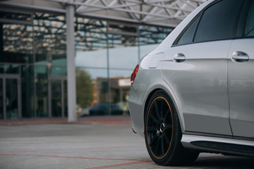 Modern car side and fender