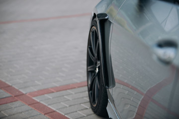 Modern car carbon fender tuning