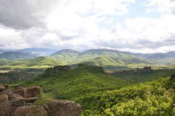 Naklejka premium Belogradchick landscape cliffs in Bulgaria