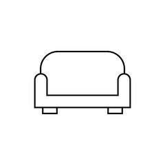 Sofa icon vector icon. 
