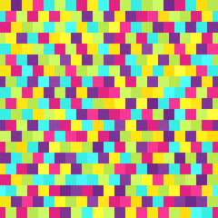 Bright square pattern. Seamless vector background