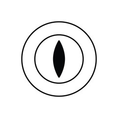 Сat eye icon symbol. Mobile concept and web 