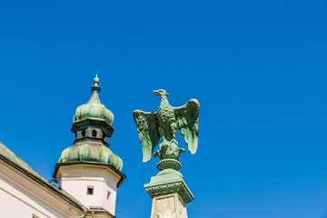 Fototapeta na wymiar A view of the Skalka and the Pauline Monastery Krakow