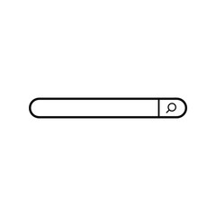 Search Bar Icon Graphic Design Element.