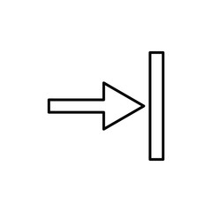 Align to left right vector icon